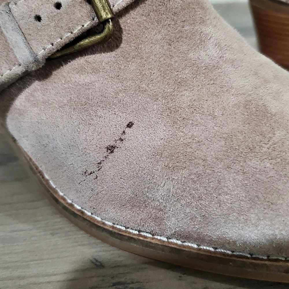 Cole Haan Jensynn Suede Tan Ankle Booties Size 6.5